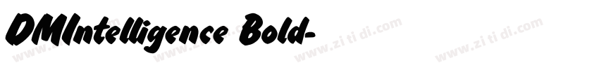 DMIntelligence Bold字体转换
